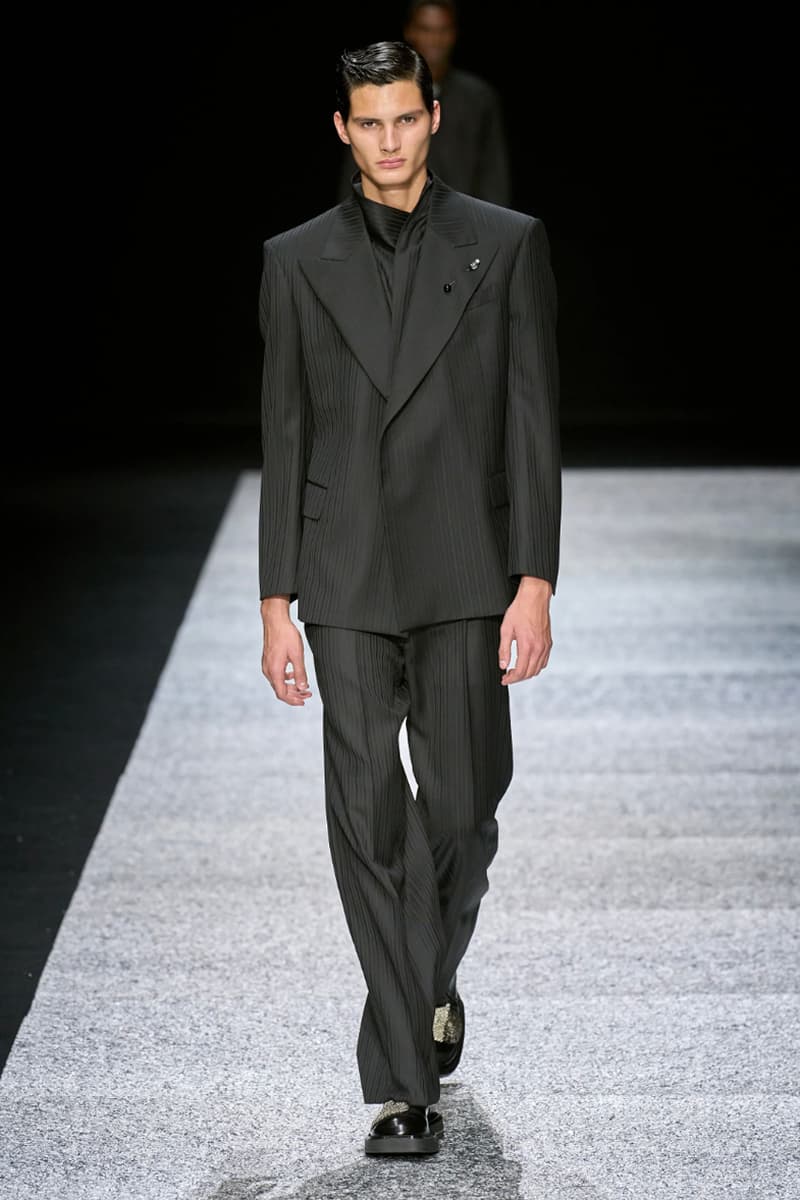 Emporio Armani Fall/Winter 2024 Collection Milan Fashion Week Men's Menswear Runway Images