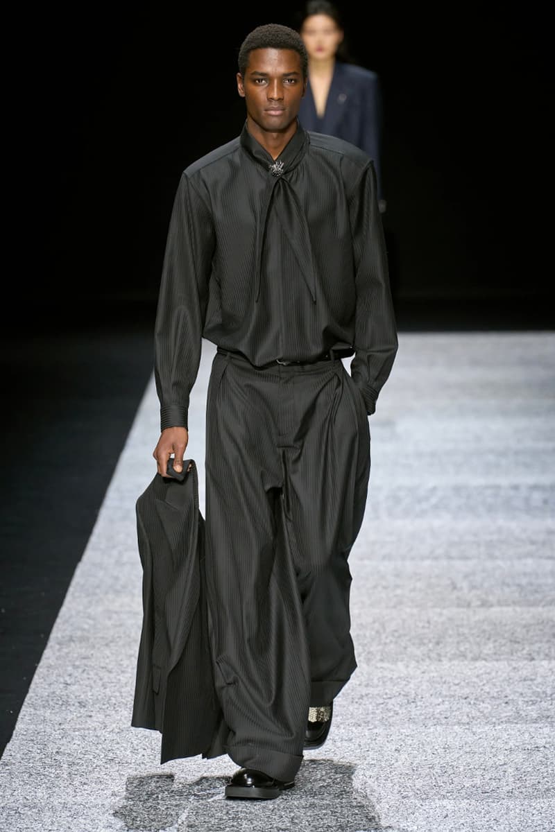 Emporio Armani Fall/Winter 2024 Collection Milan Fashion Week Men's Menswear Runway Images