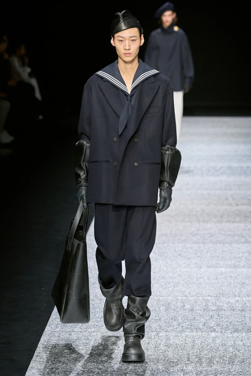 Emporio Armani Fall/Winter 2024 Collection Milan Fashion Week Men's Menswear Runway Images