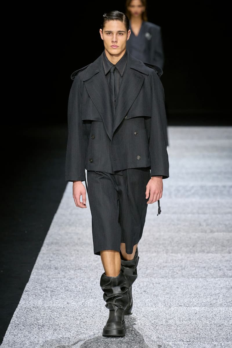 Emporio Armani Fall/Winter 2024 Collection Milan Fashion Week Men's Menswear Runway Images