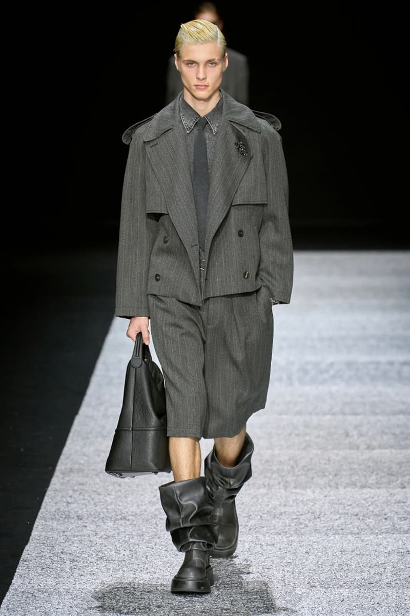 Emporio Armani Fall/Winter 2024 Collection Milan Fashion Week Men's Menswear Runway Images