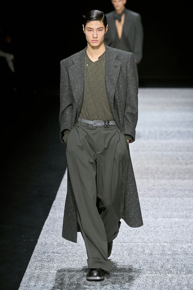 Emporio Armani Fall/Winter 2024 Collection Milan Fashion Week Men's Menswear Runway Images