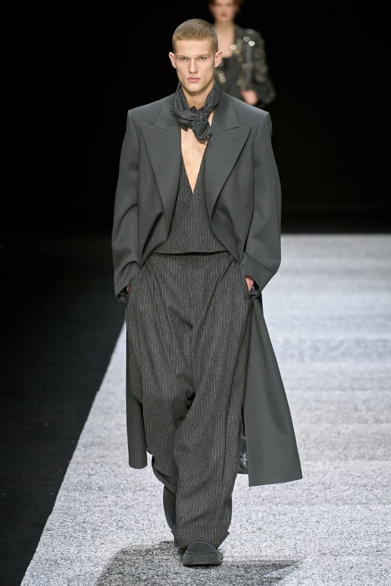 Emporio Armani Fall/Winter 2024 Collection Milan Fashion Week Men's Menswear Runway Images