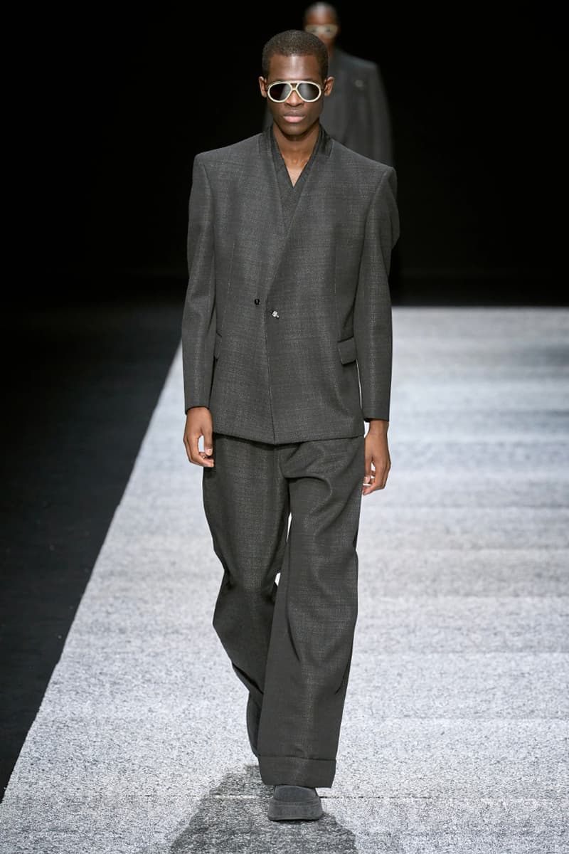 Emporio Armani Fall/Winter 2024 Collection Milan Fashion Week Men's Menswear Runway Images