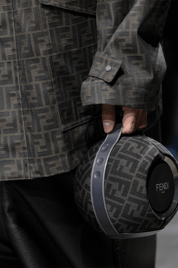 FENDI DEVIALET Mania Portable Speaker Milan fashion week tech collaboration