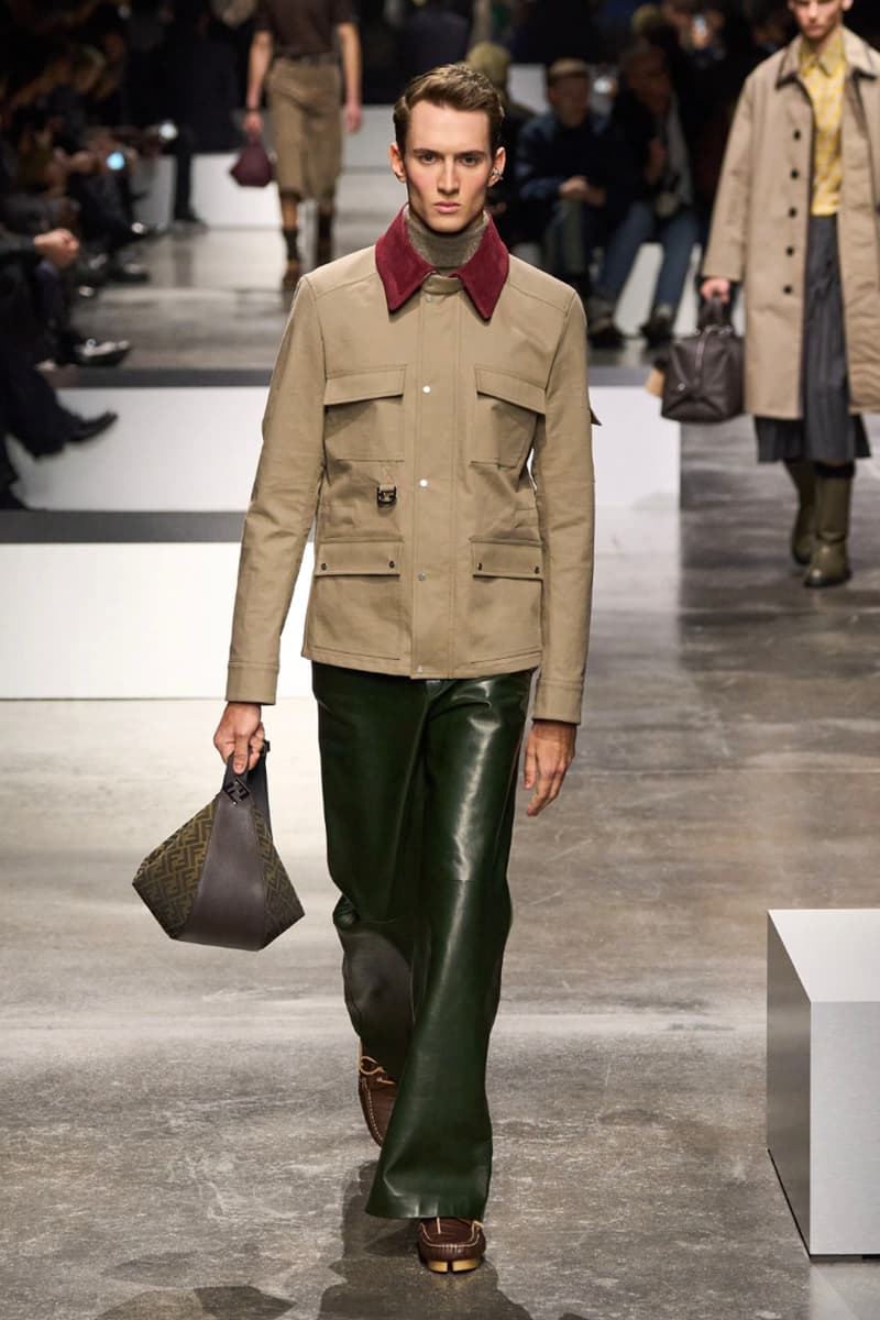 Fendi Fall/Winter 2024 Menswear Collection Milan Fashion Week Runway Images