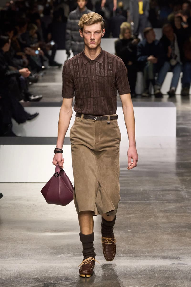 Fendi Fall/Winter 2024 Menswear Collection Milan Fashion Week Runway Images