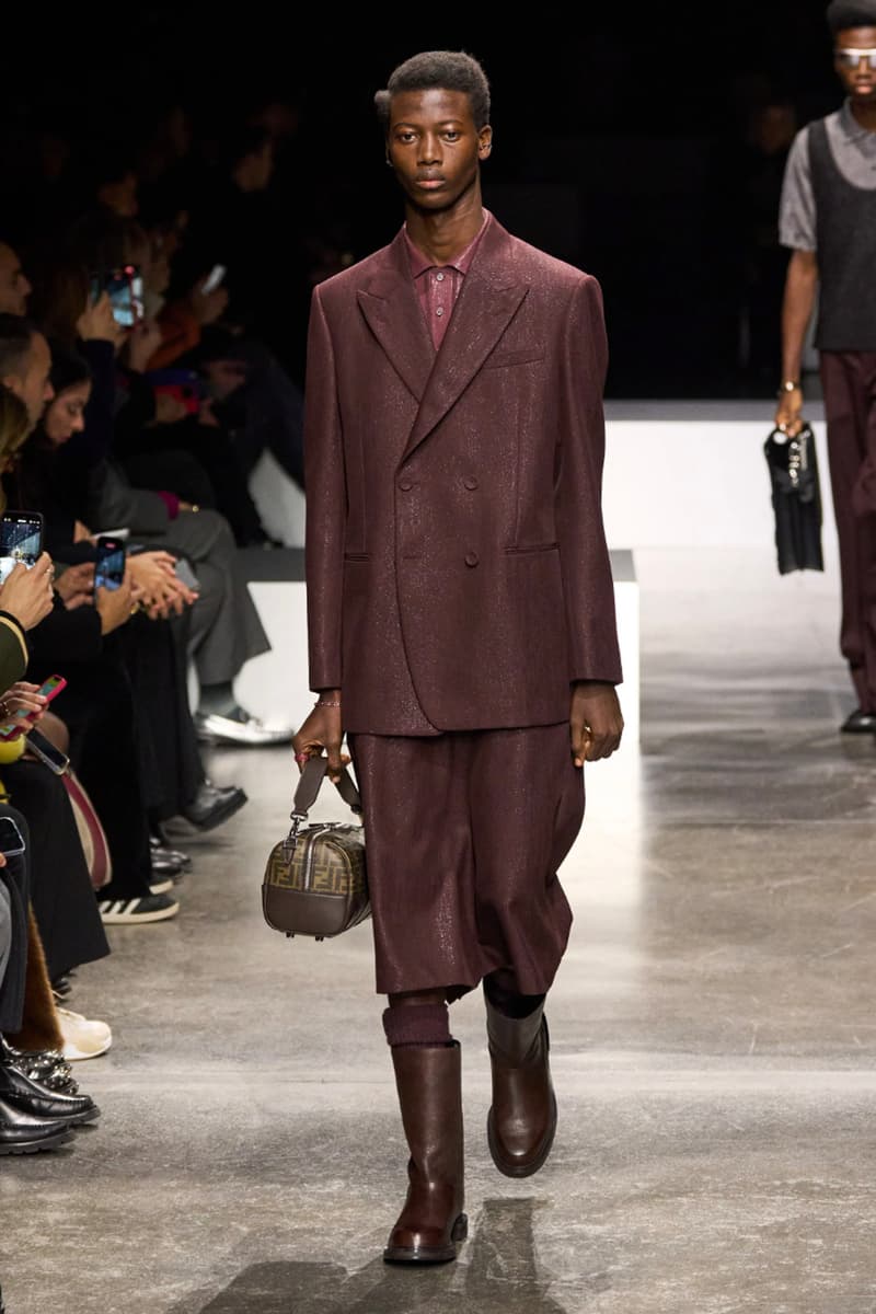 Fendi Fall/Winter 2024 Menswear Collection Milan Fashion Week Runway Images