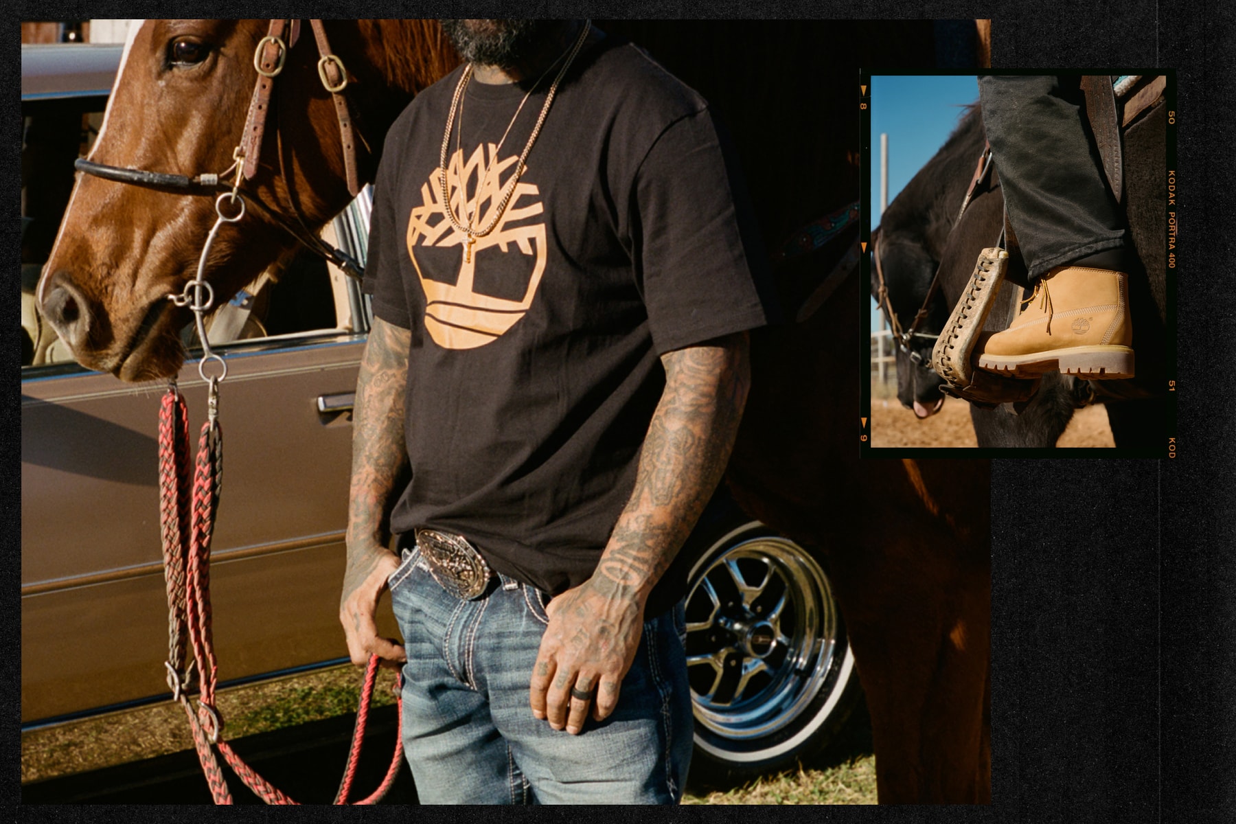 Timberland Black Pioneer Collection with Oklahoma Cowboys