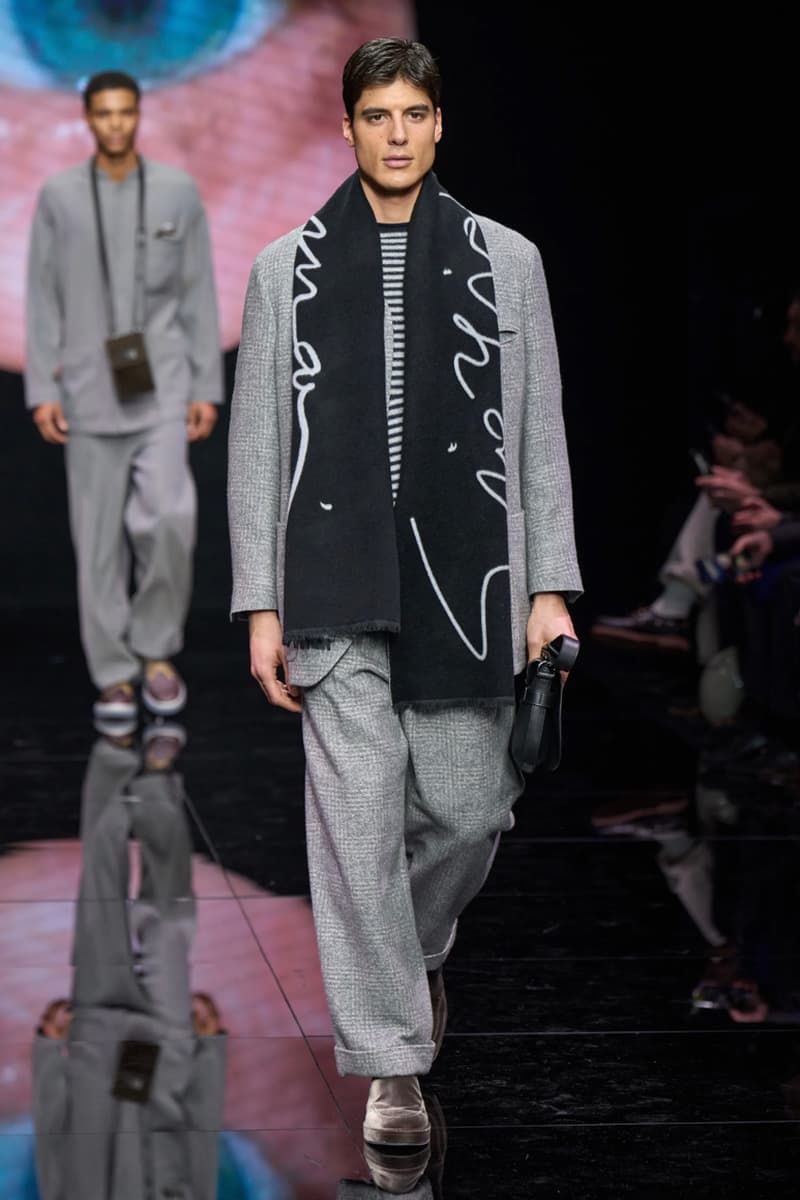 Giorgio Armani Fall/Winter 2024 Menswear Collection Milan Fashion Week Men's Runway Images