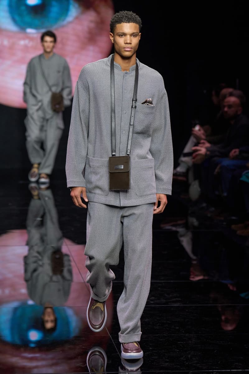 Giorgio Armani Fall/Winter 2024 Menswear Collection Milan Fashion Week Men's Runway Images