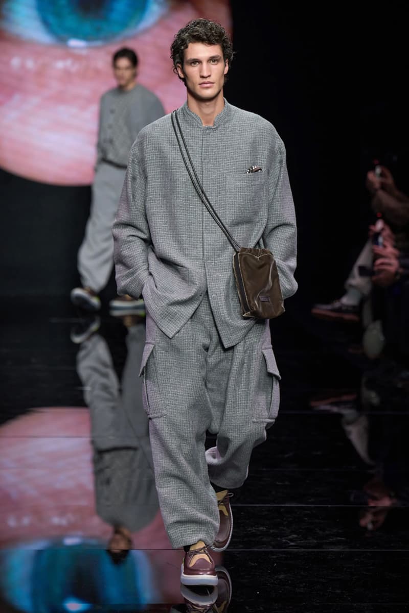 Giorgio Armani Fall/Winter 2024 Menswear Collection Milan Fashion Week Men's Runway Images