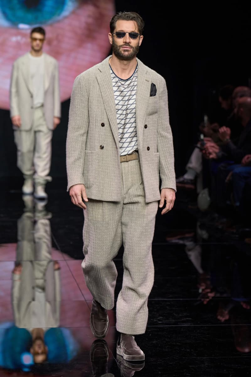 Giorgio Armani Fall/Winter 2024 Menswear Collection Milan Fashion Week Men's Runway Images