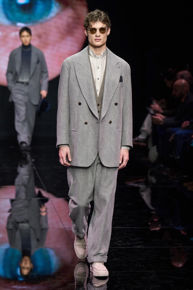 Giorgio Armani Fall/Winter 2024 Menswear Collection Milan Fashion Week Men's Runway Images