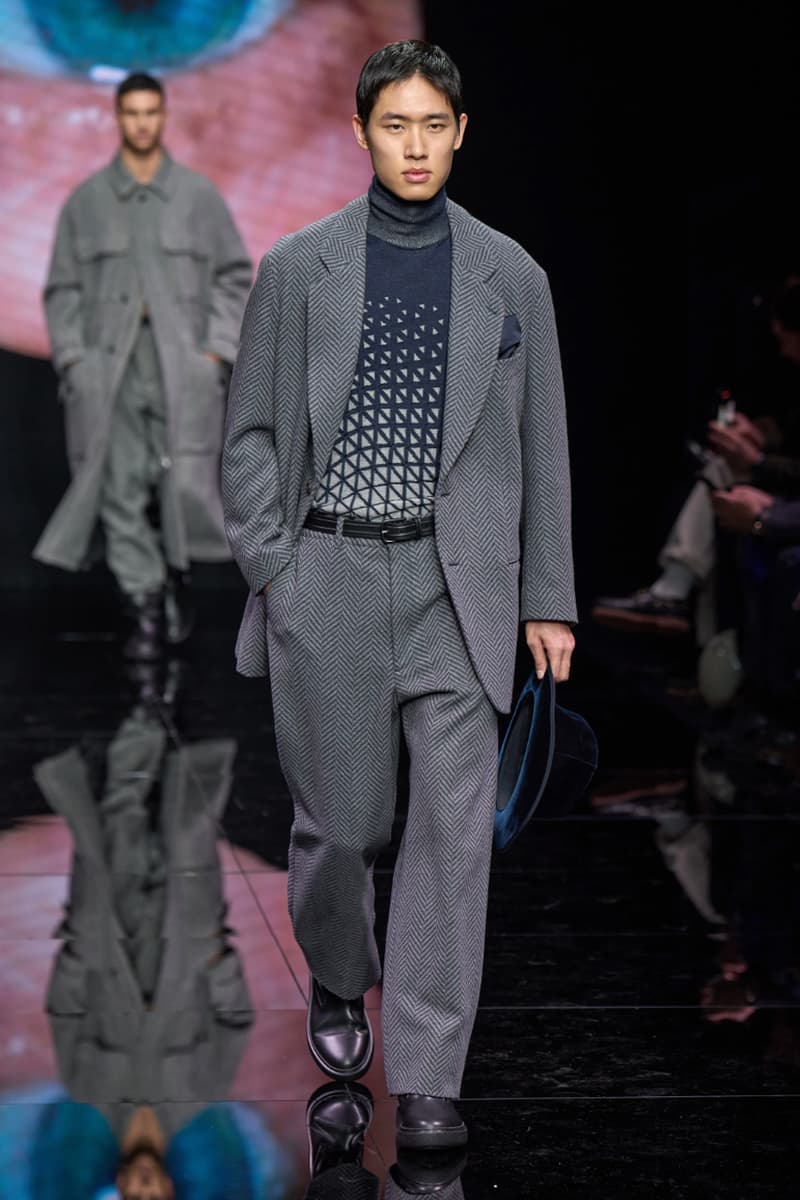 Giorgio Armani Fall/Winter 2024 Menswear Collection Milan Fashion Week Men's Runway Images