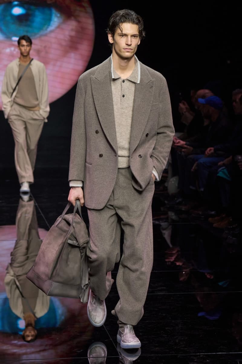 Giorgio Armani Fall/Winter 2024 Menswear Collection Milan Fashion Week Men's Runway Images