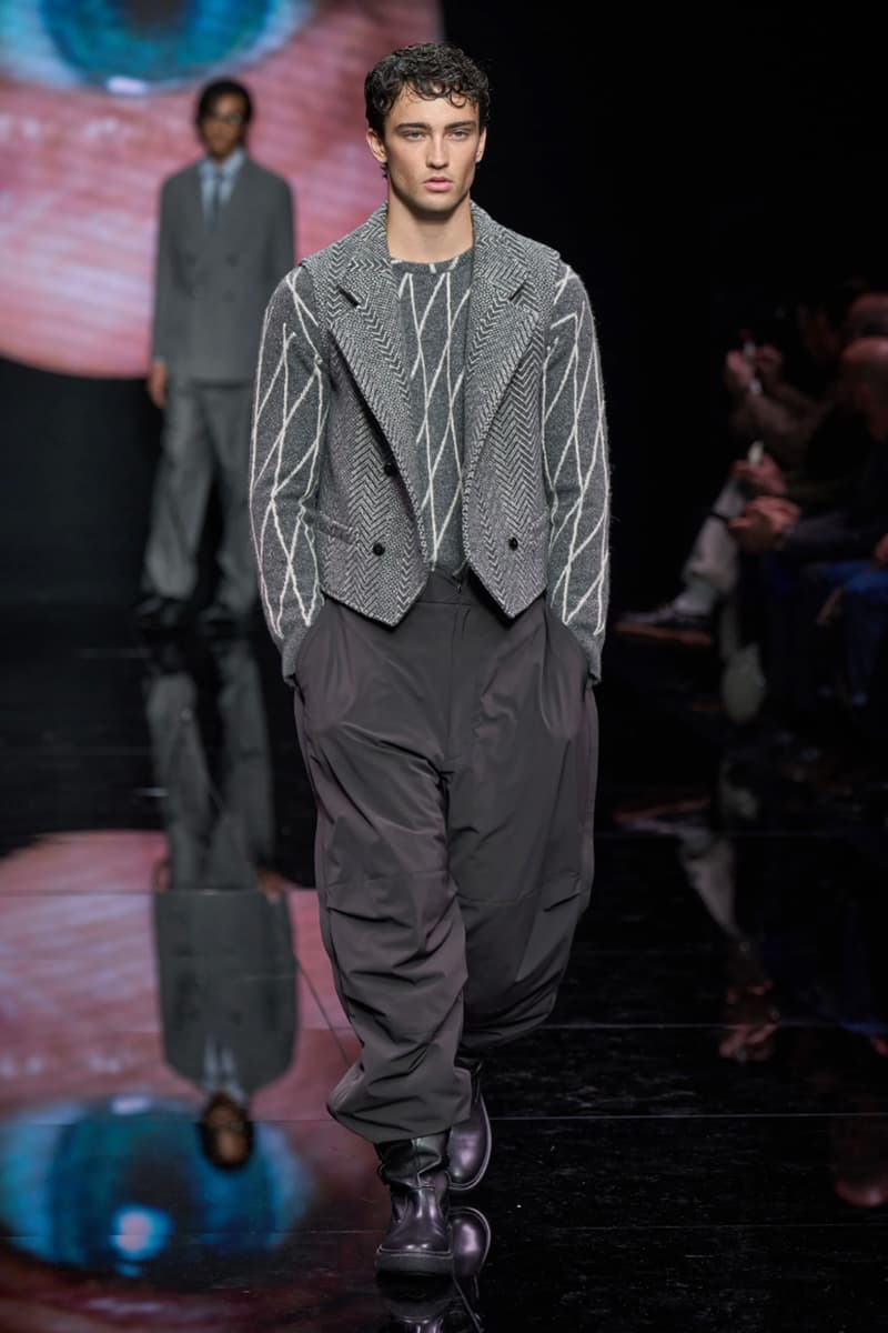 Giorgio Armani Fall/Winter 2024 Menswear Collection Milan Fashion Week Men's Runway Images