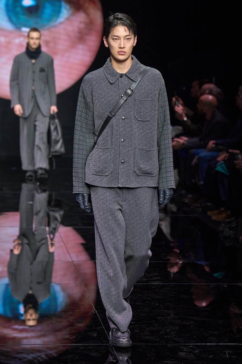 Giorgio Armani Fall/Winter 2024 Menswear Collection Milan Fashion Week Men's Runway Images