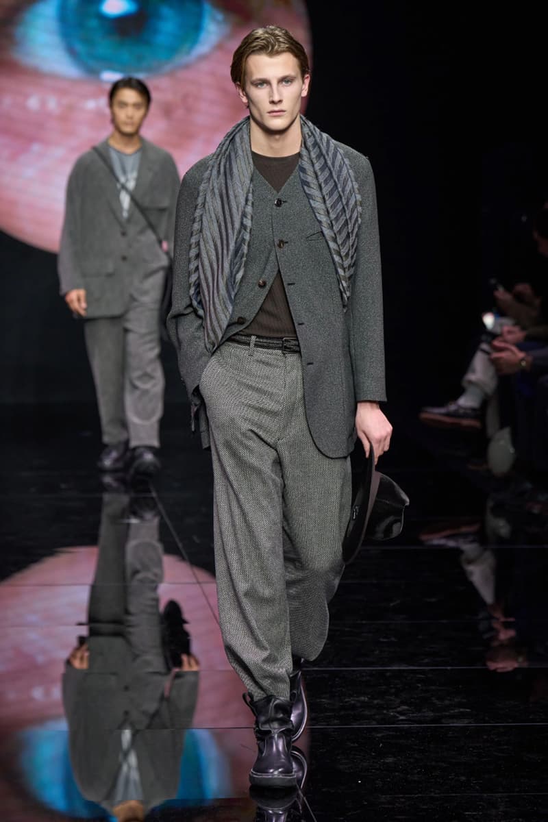 Giorgio Armani Fall/Winter 2024 Menswear Collection Milan Fashion Week Men's Runway Images