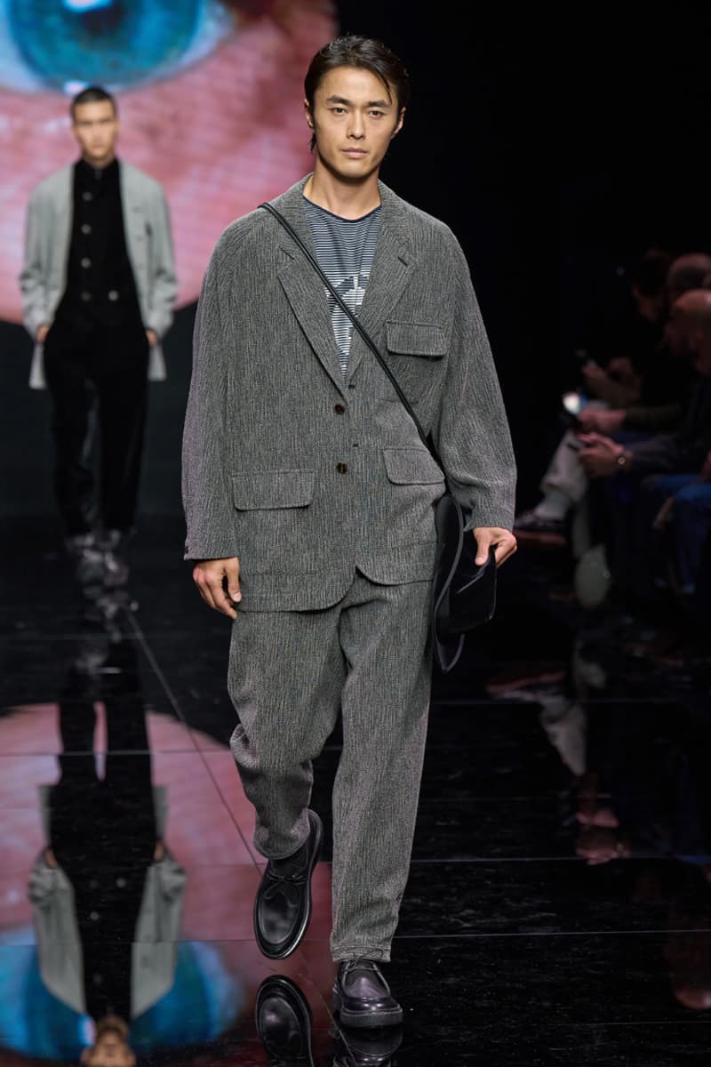 Giorgio Armani Fall/Winter 2024 Menswear Collection Milan Fashion Week Men's Runway Images