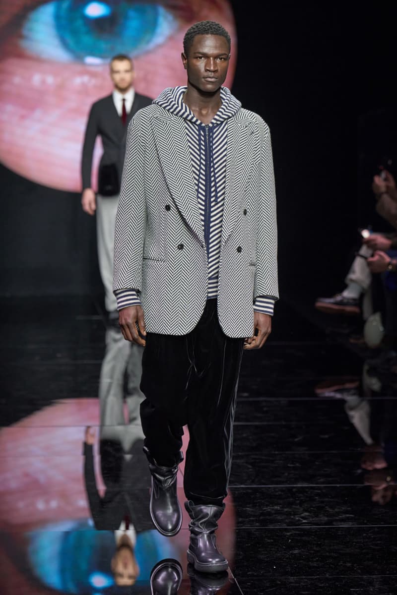 Giorgio Armani Fall/Winter 2024 Menswear Collection Milan Fashion Week Men's Runway Images