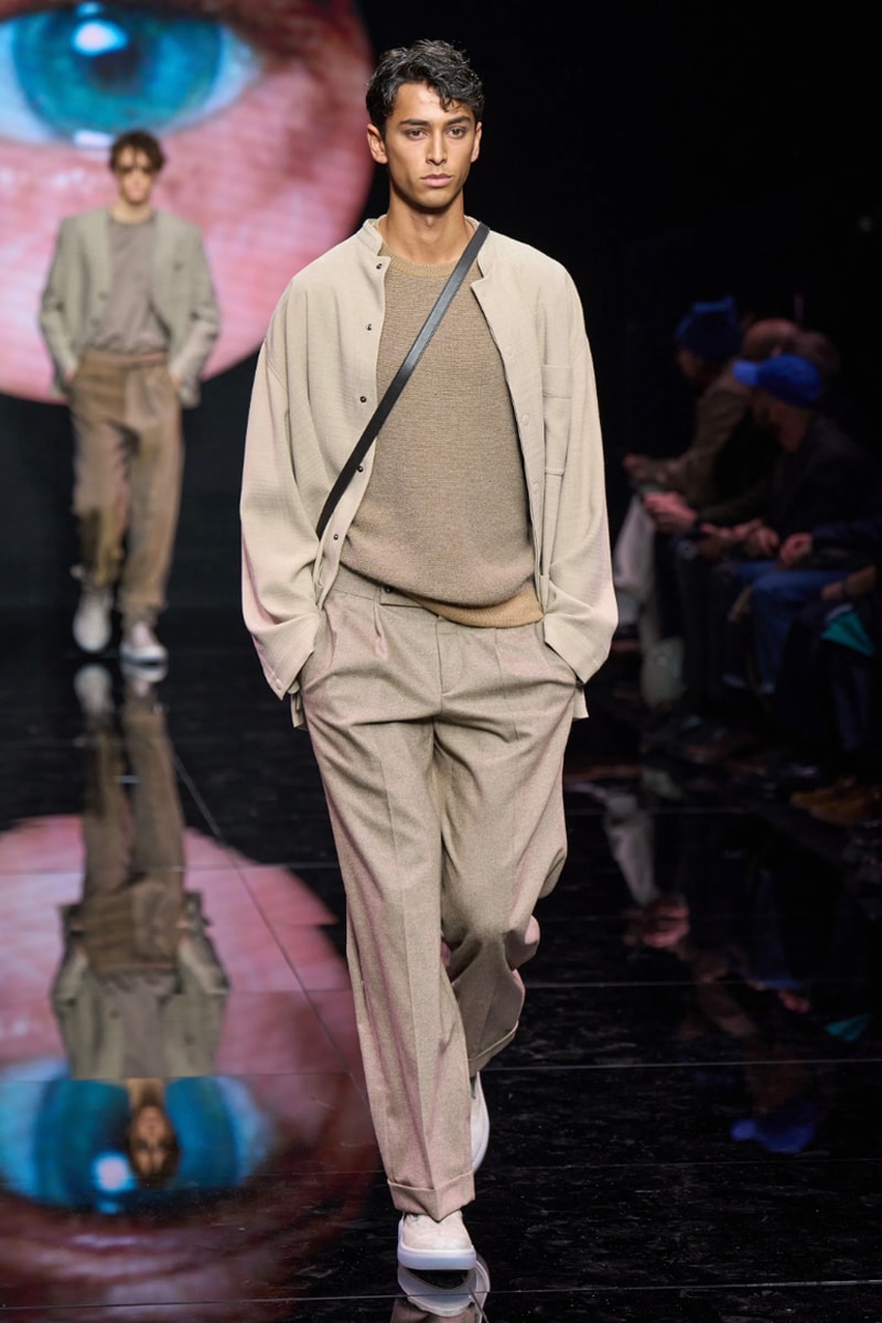Giorgio Armani Fall/Winter 2024 Menswear Collection Milan Fashion Week Men's Runway Images