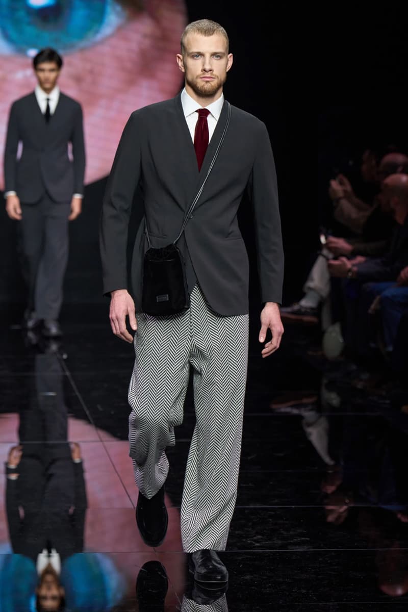 Giorgio Armani Fall/Winter 2024 Menswear Collection Milan Fashion Week Men's Runway Images