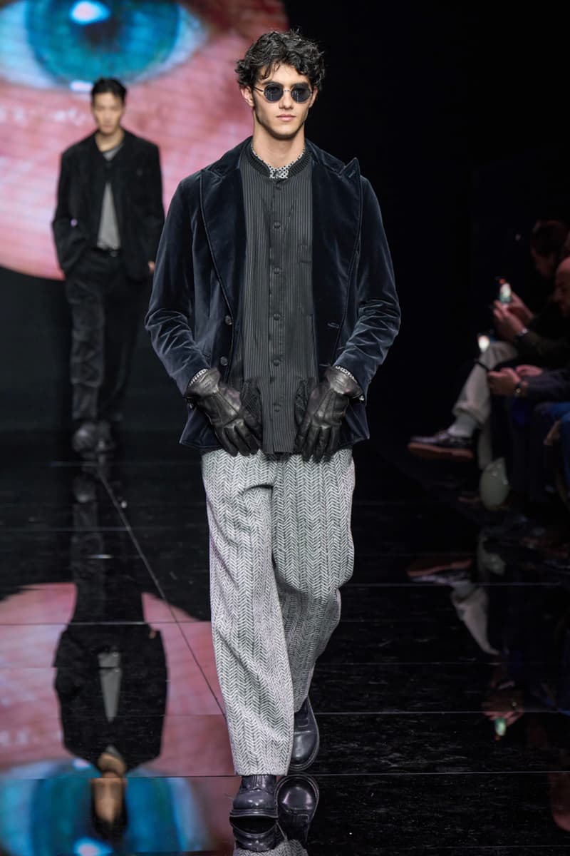 Giorgio Armani Fall/Winter 2024 Menswear Collection Milan Fashion Week Men's Runway Images