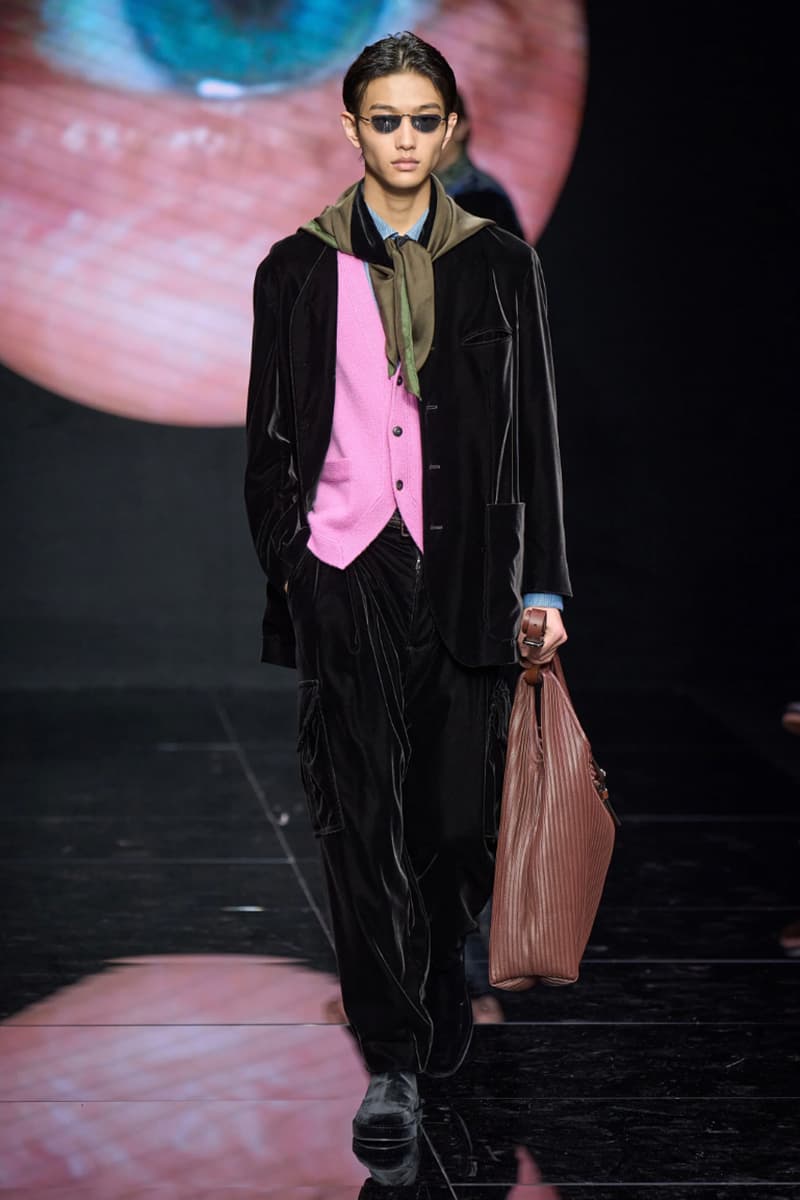 Giorgio Armani Fall/Winter 2024 Menswear Collection Milan Fashion Week Men's Runway Images