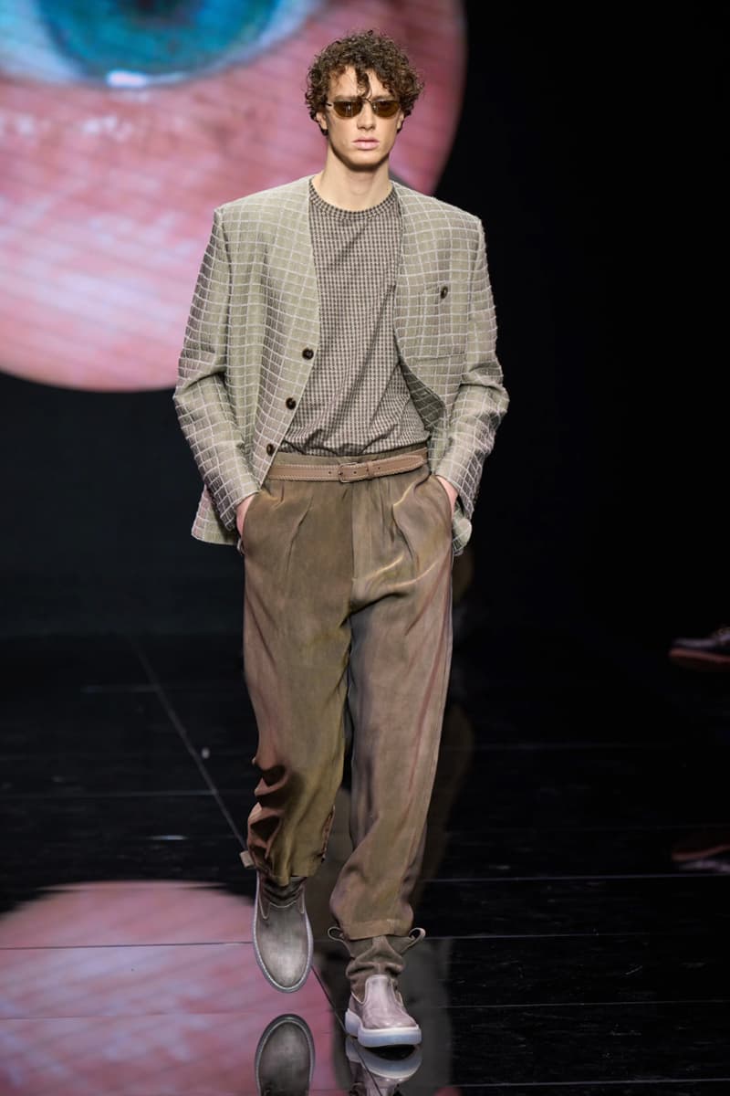 Giorgio Armani Fall/Winter 2024 Menswear Collection Milan Fashion Week Men's Runway Images