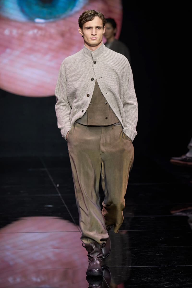 Giorgio Armani Fall/Winter 2024 Menswear Collection Milan Fashion Week Men's Runway Images