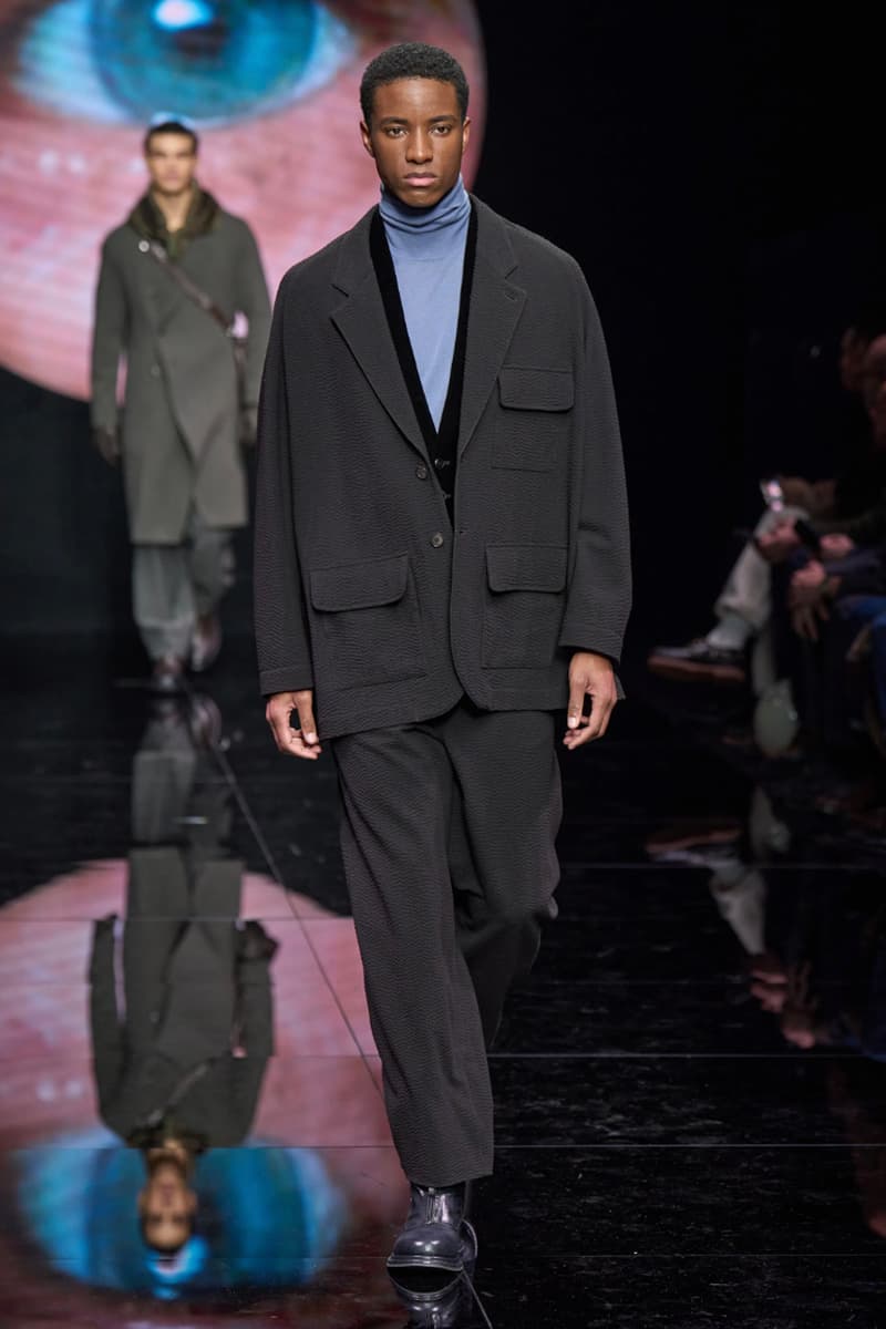 Giorgio Armani Fall/Winter 2024 Menswear Collection Milan Fashion Week Men's Runway Images