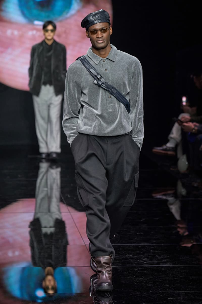 Giorgio Armani Fall/Winter 2024 Menswear Collection Milan Fashion Week Men's Runway Images