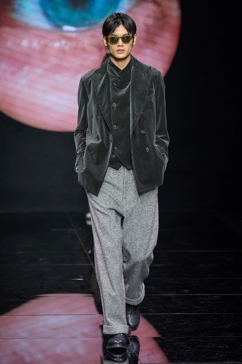 Giorgio Armani Fall/Winter 2024 Menswear Collection Milan Fashion Week Men's Runway Images