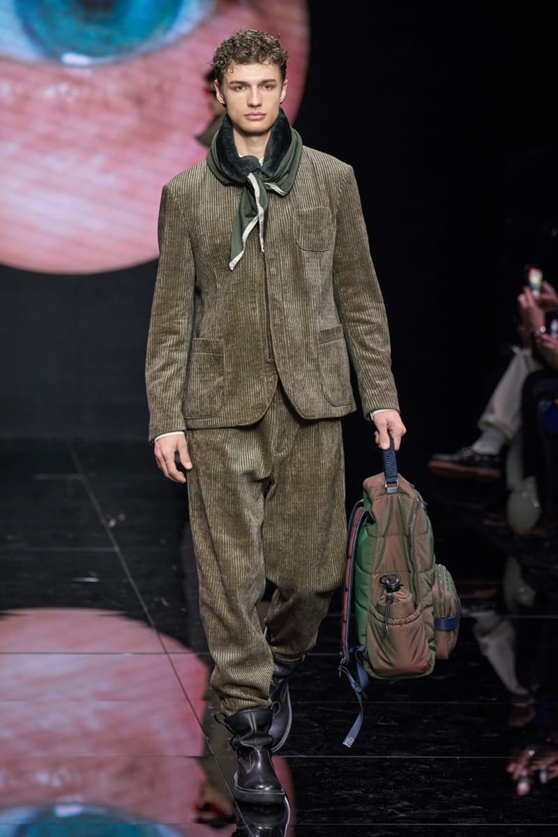 Giorgio Armani Fall/Winter 2024 Menswear Collection Milan Fashion Week Men's Runway Images