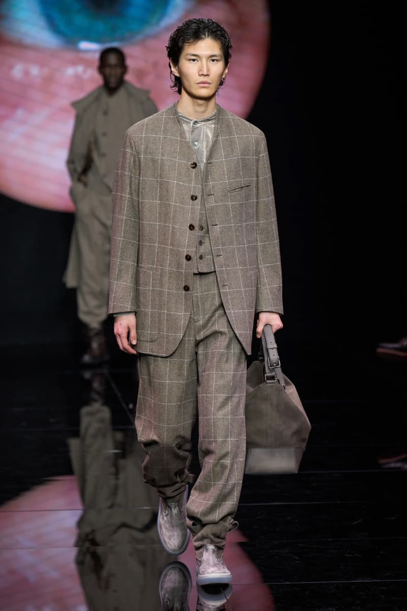 Giorgio Armani Fall/Winter 2024 Menswear Collection Milan Fashion Week Men's Runway Images