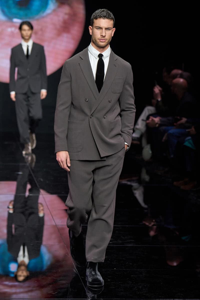 Giorgio Armani Fall/Winter 2024 Menswear Collection Milan Fashion Week Men's Runway Images