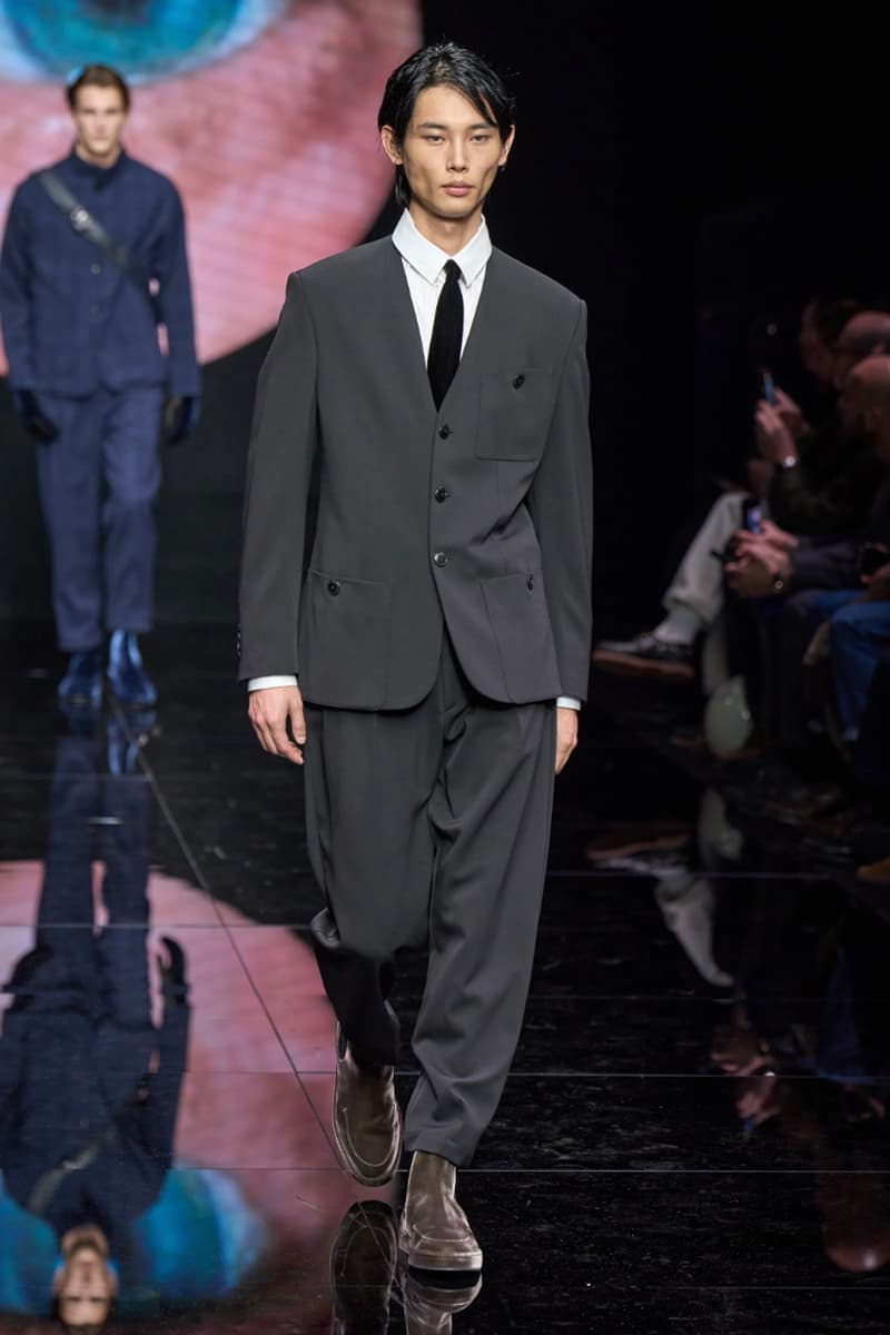 Giorgio Armani Fall/Winter 2024 Menswear Collection Milan Fashion Week Men's Runway Images