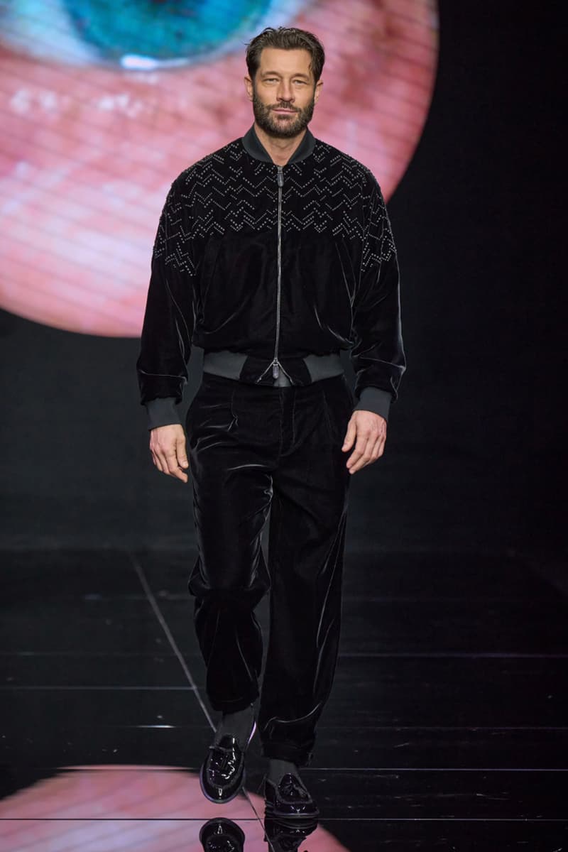 Giorgio Armani Fall/Winter 2024 Menswear Collection Milan Fashion Week Men's Runway Images