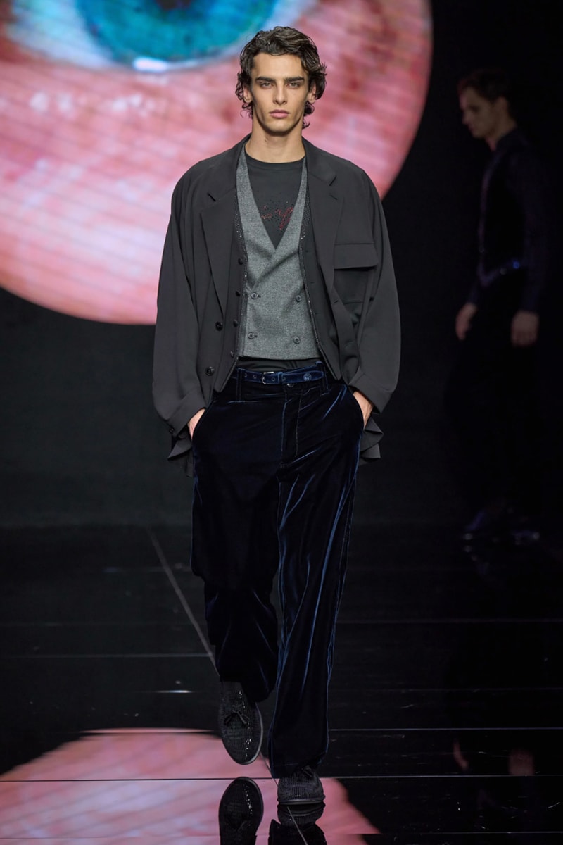 Giorgio Armani Fall/Winter 2024 Menswear Collection Milan Fashion Week Men's Runway Images