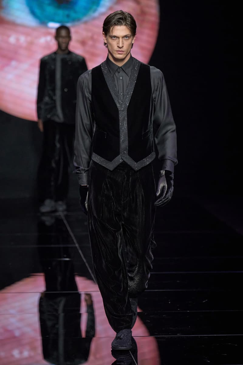 Giorgio Armani Fall/Winter 2024 Menswear Collection Milan Fashion Week Men's Runway Images