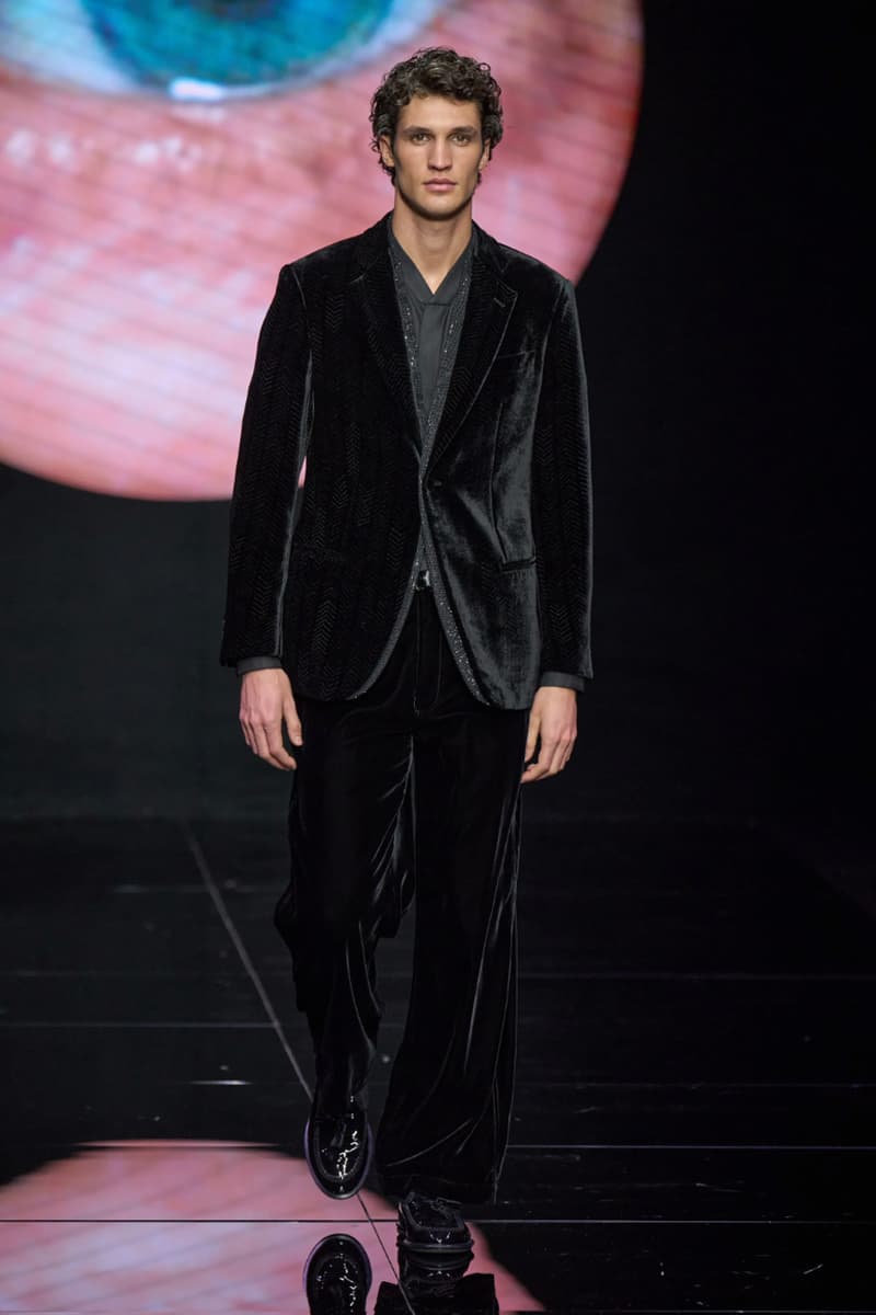 Giorgio Armani Fall/Winter 2024 Menswear Collection Milan Fashion Week Men's Runway Images