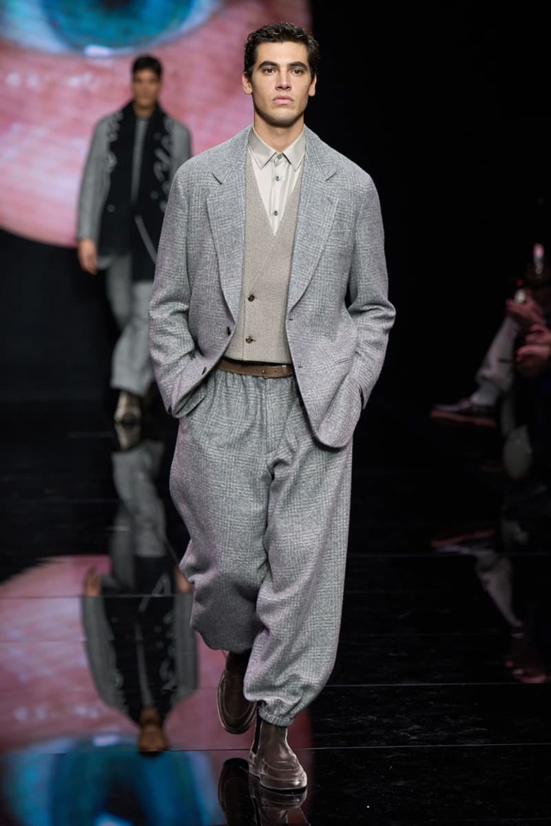 Giorgio Armani Fall/Winter 2024 Menswear Collection Milan Fashion Week Men's Runway Images