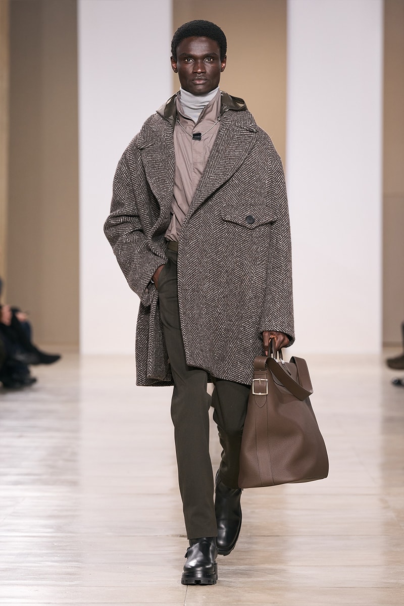 Hermes осень-зима 2024 Неделя мужской моды в Париже показ показа Вероник Нишанян тихий роскошный французский Биркин Келли