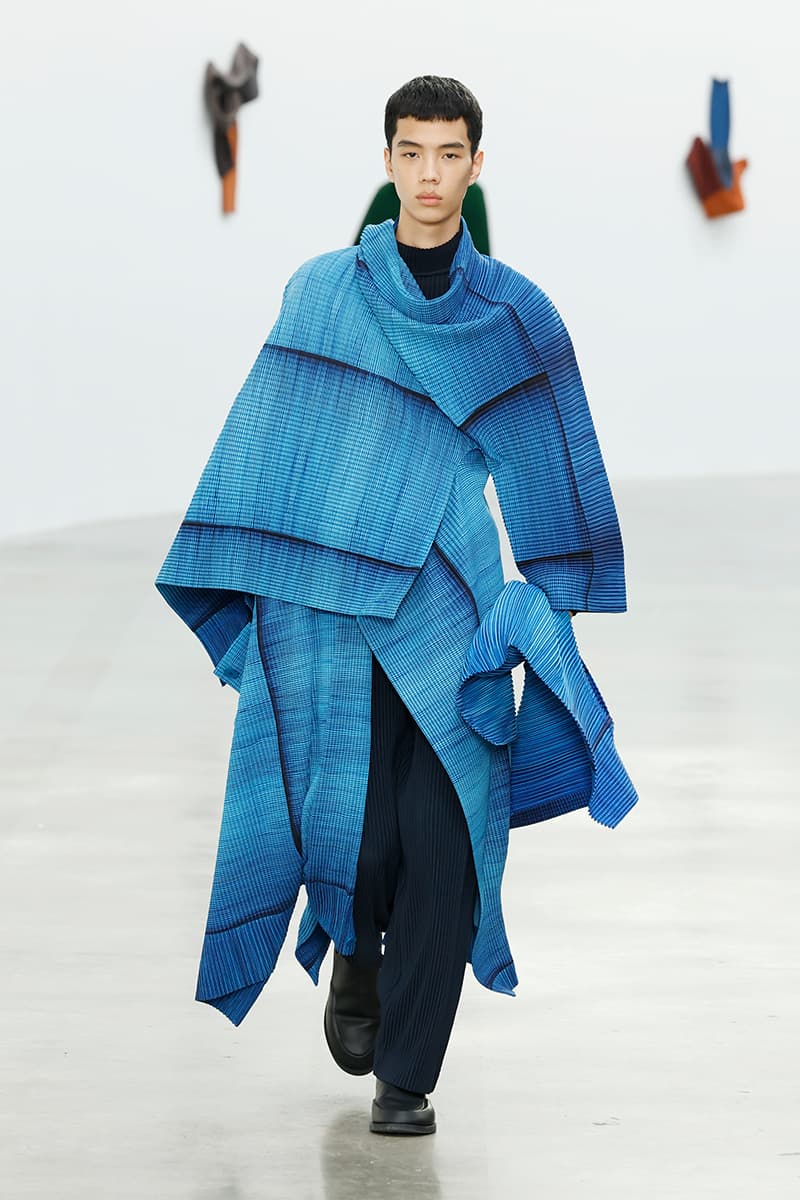 Issey Miyake Fall Winter 2024 Paris Fashion Week menswear Satoshi Kondo runway show Issey Miyake Continues To Find the Beauty in Movement for FW24 homme plisse