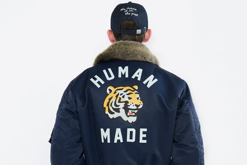 HUMAN MADE's Latest Season 27 SS24 Capsule Flies High nigo pharrell jacket price link release drop usd website link bag helmet military jacket flight graphic tee dry alls gears for futuristic teenagers spring summer 2024