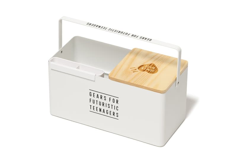 HUMAN MADE Unveils Third Houseware Capsule tissue box trash can nigo pharrell fashion week paris collection price link drop home goods handy wiper makeup tool kit box bread case shop images