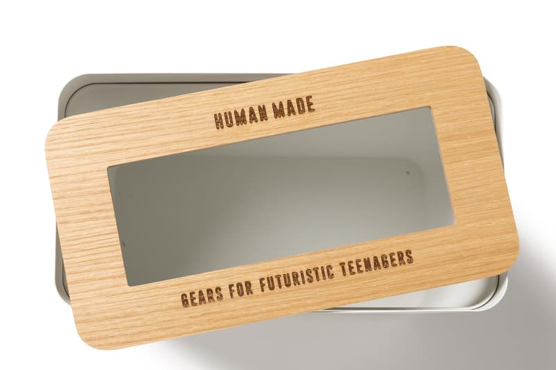 HUMAN MADE Unveils Third Houseware Capsule tissue box trash can nigo pharrell fashion week paris collection price link drop home goods handy wiper makeup tool kit box bread case shop images