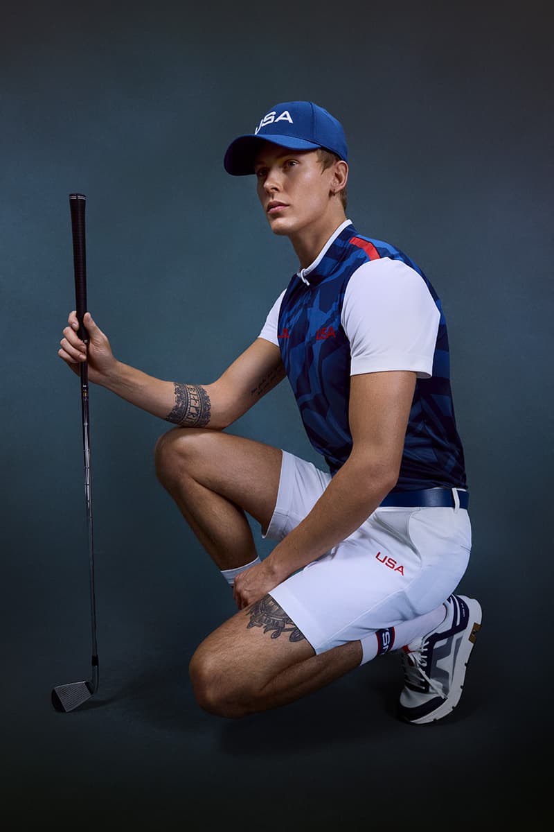 j lindeberg team usa olympic golf team paris official sponsor partner apparel gear red white blue men women