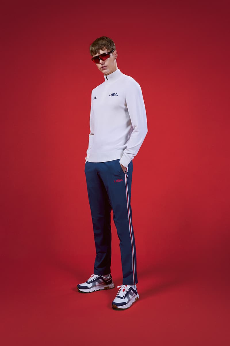 j lindeberg team usa olympic golf team paris official sponsor partner apparel gear red white blue men women